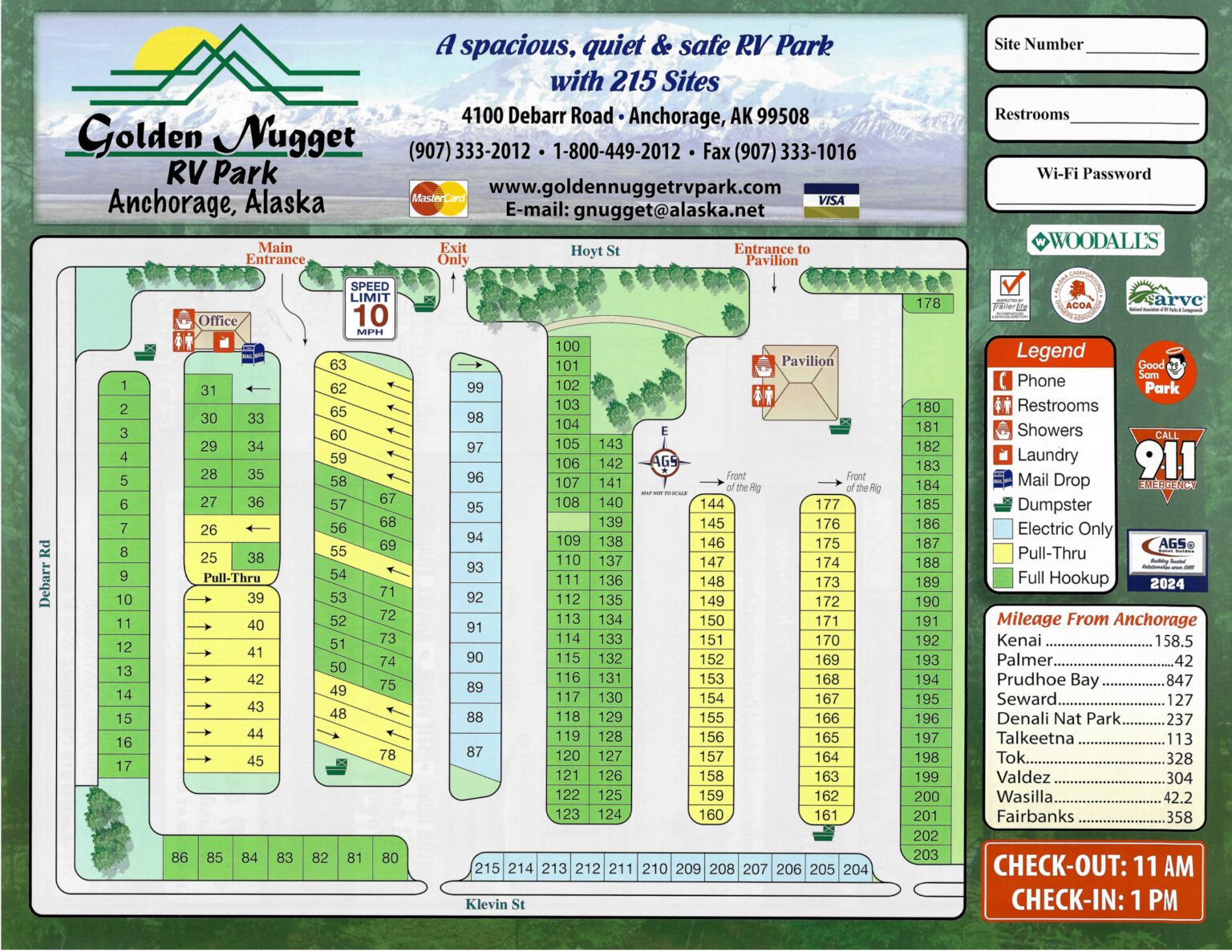 Jingle Pot Rv Map RV Map - Golden Nugget RV Park - Sites And Facilities