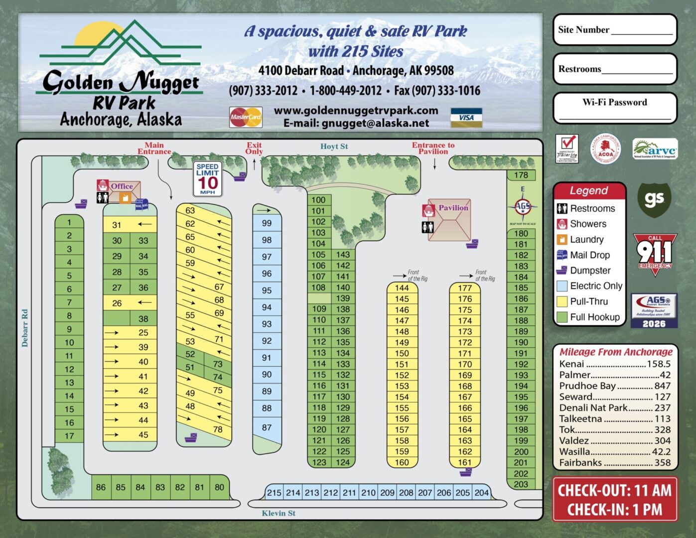 Detailed map of a residential park with unit layouts and facilities.